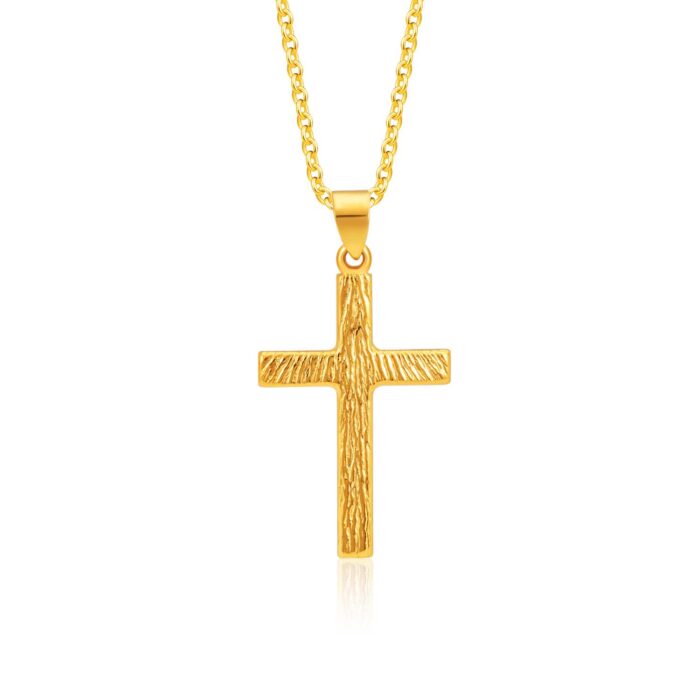 SK 916 Blessed Cross Gold Pendant