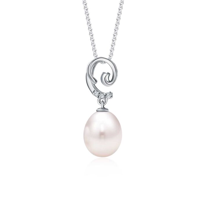 Forget Me Not Pearl Pendant