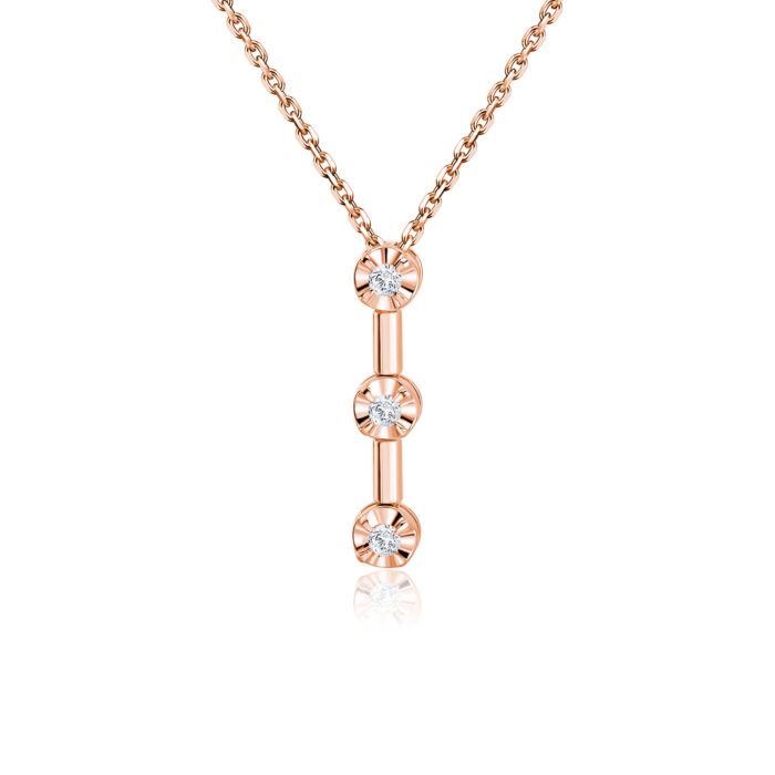 Deena Rose Gold Diamond Necklace