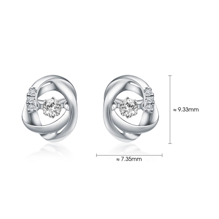 Infinity Orb Diamond Earrings