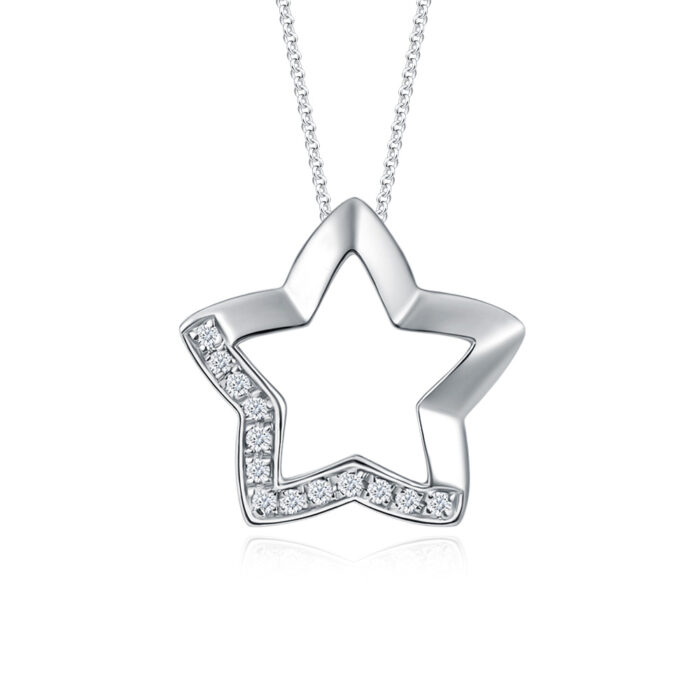 Shiny Star Diamond Pendant