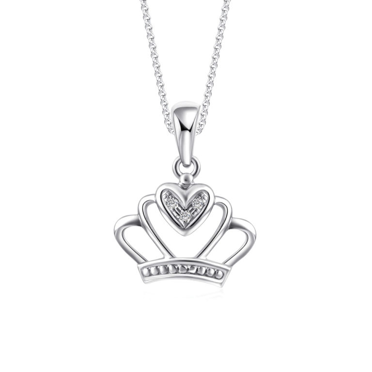 Heart of Crown Diamond Pendant