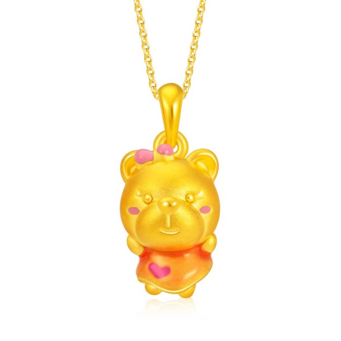 Sweety Bear Gold Pendant