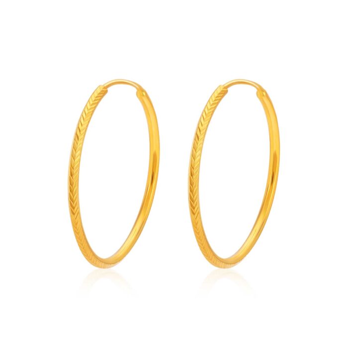 SK 916 Hula Gold Earrings