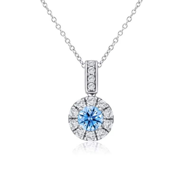 Star Carat Fairy Blue Diamond Pendant