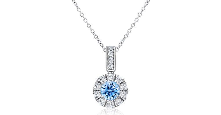 Star Carat Fairy Blue Diamond Pendant