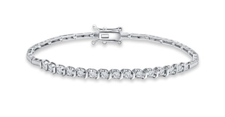 Rebecca Half Tennis Diamond Bracelet