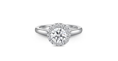 Star Carat Elegant Halo Diamond Ring