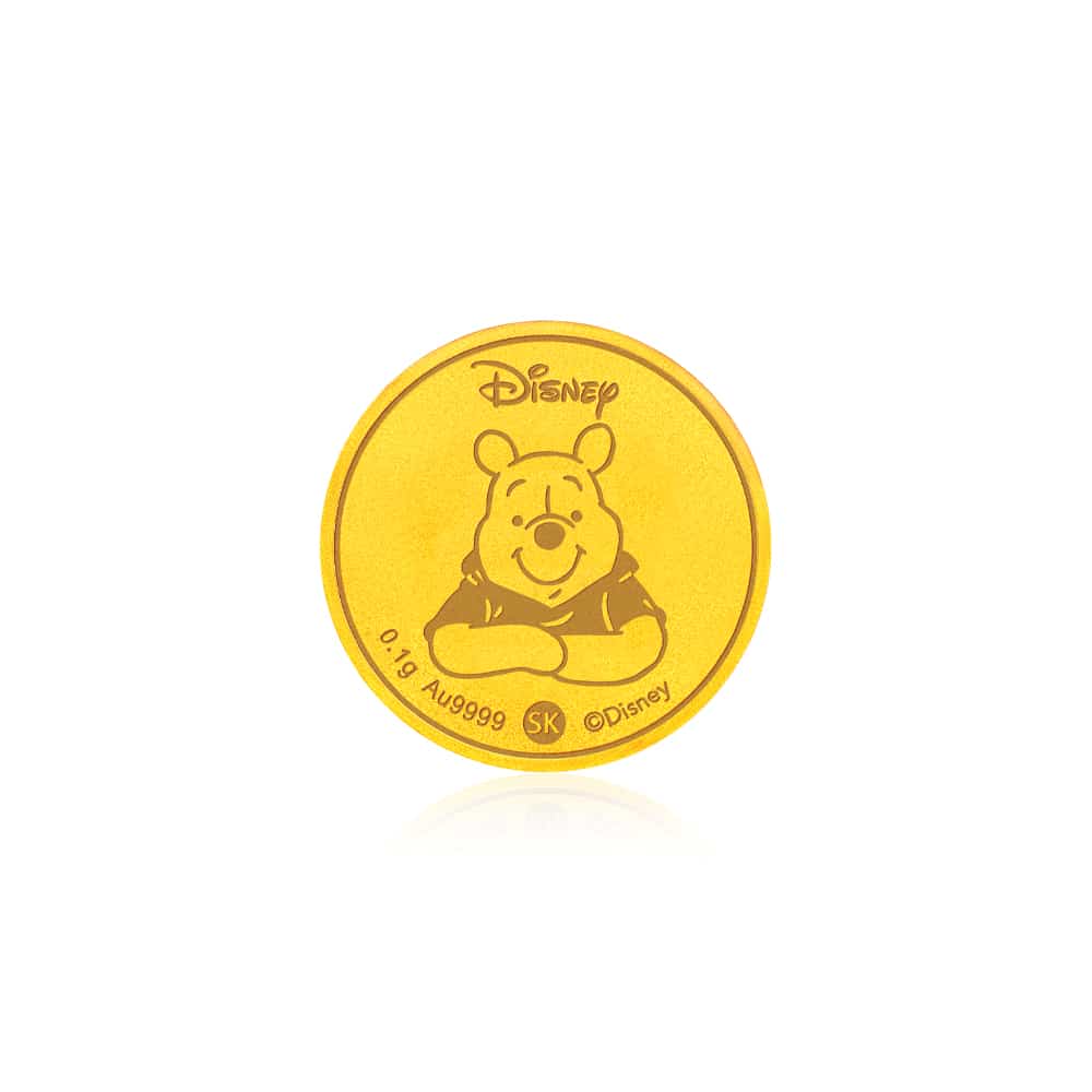 Winnie the Pooh 999 Pure Gold Coin
