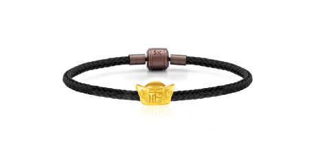 Fortune Yuan Bao 999 Pure Gold Charm Bracelet
