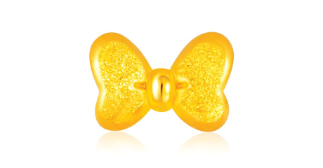 Minnie Mouse Bow 999 Pure Gold Charm Bracelet