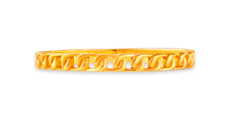 SK 916 CLASSIC LINK GOLD RING