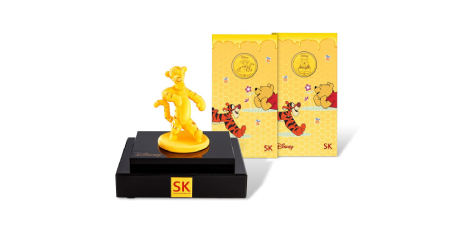Tigger 999 pure gold figurine cny bundle
