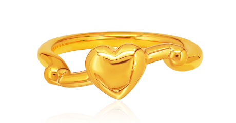Marigold Dance Lover 999 Pure Gold Ring