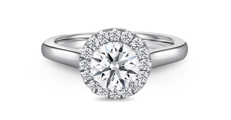Star Carat Elegant Halo Diamond Ring