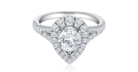 Star Carat Fancy Teardrop Diamond Ring