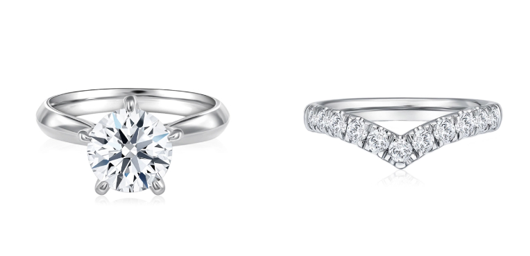 The Signature Allstar Diamond Ring & Starlett V Diamond Ring