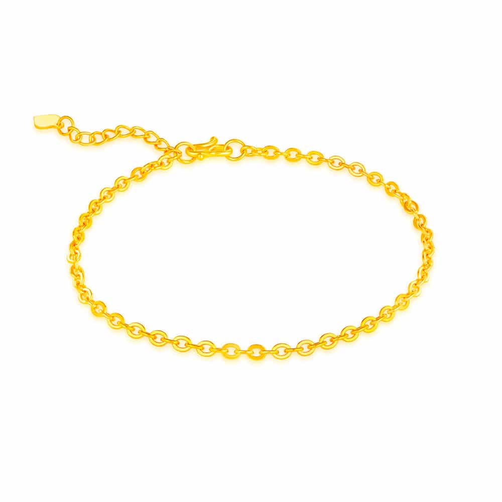 Cable Chain 999 Pure Gold Bracelet | SK Jewellery