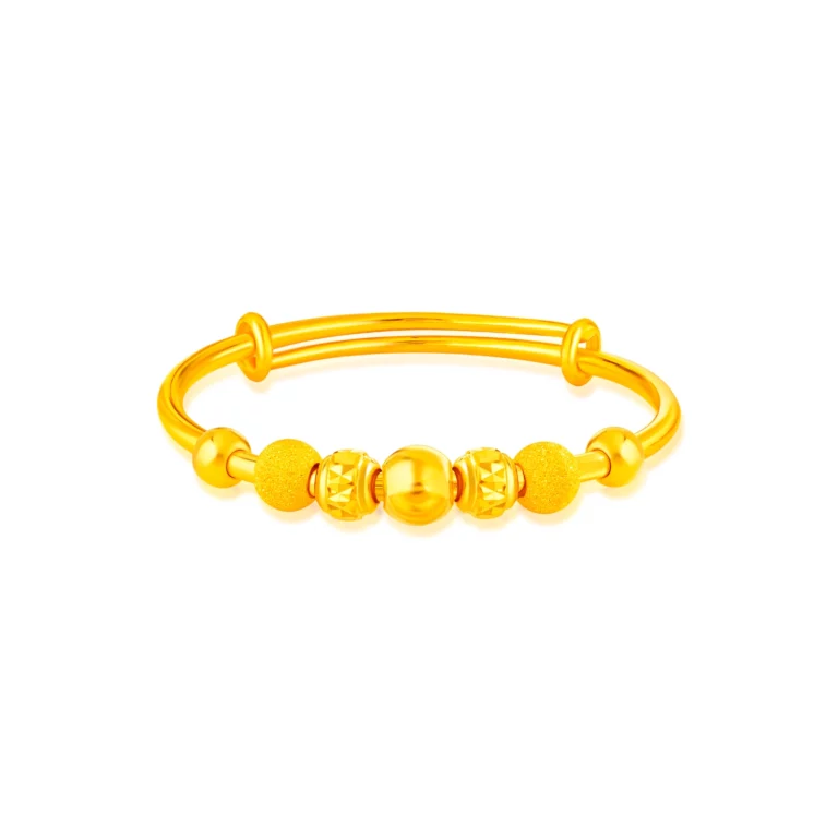 999 Pure Gold Bauble Baby Bangle