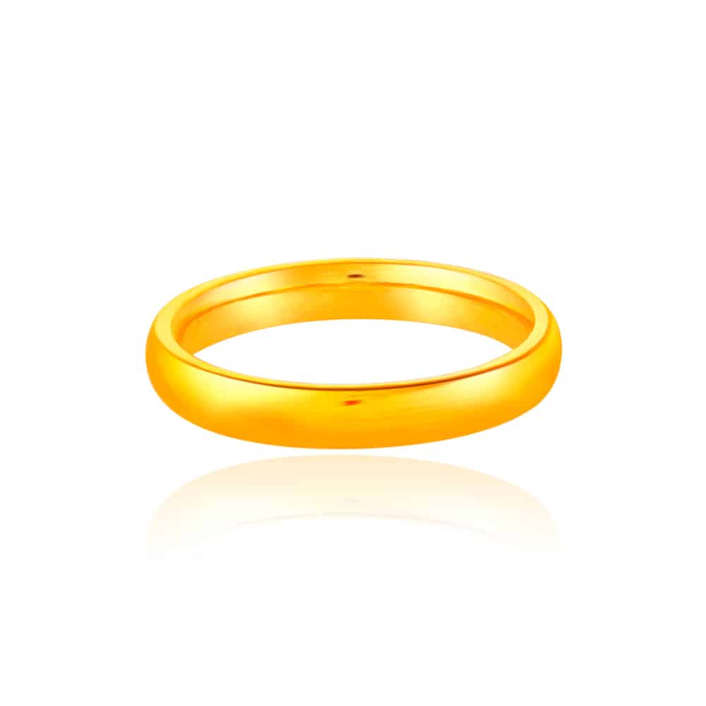 999 Pure Gold Convex Ring