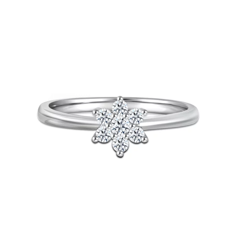 Starry Blossom Diamond Ring