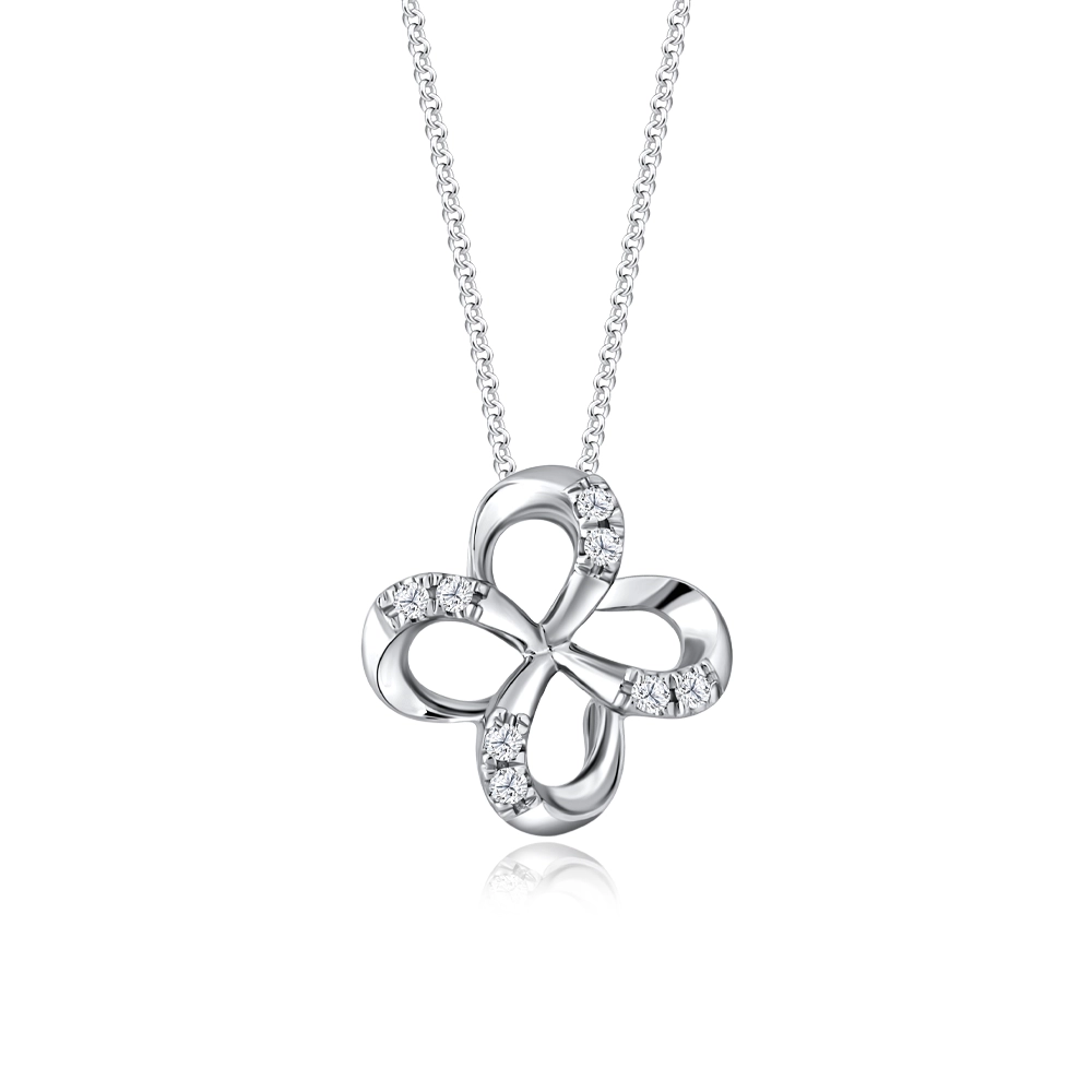 Buy The Wing Woman Clover Charm Necklace In 925 Silver from Shaya by  CaratLane
