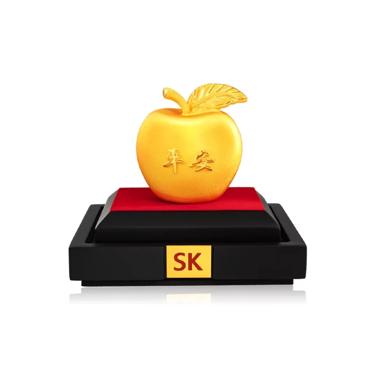 Matte Apple 999 Pure Gold-Plated Figurine