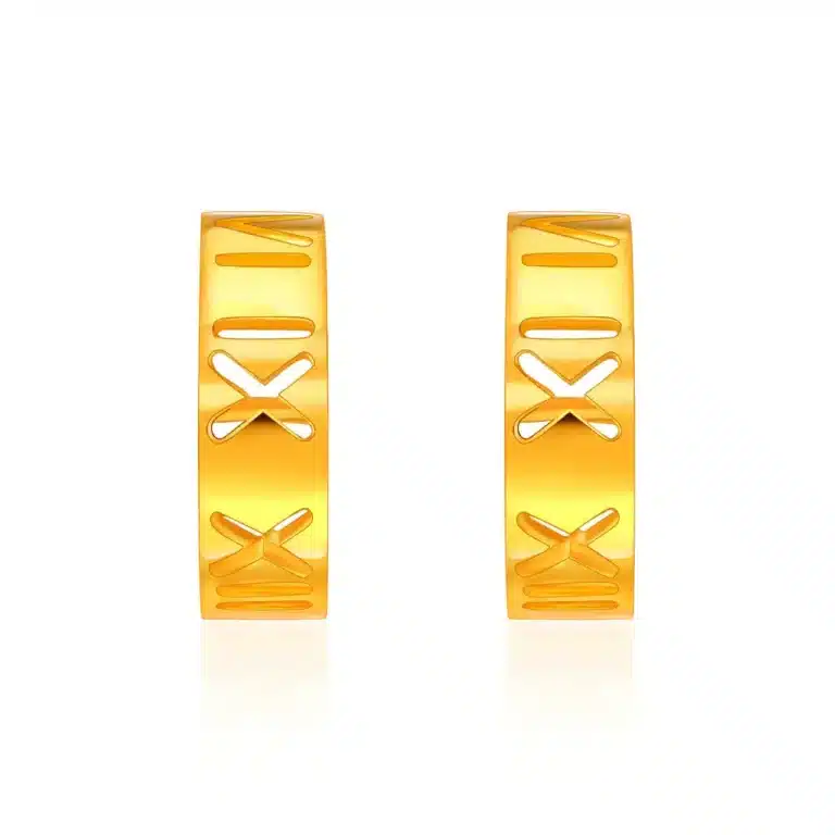 SK 916 Gaius Roman Gold Earrings
