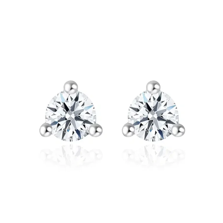 Starlett 3-Prong Classic Diamond Earrings