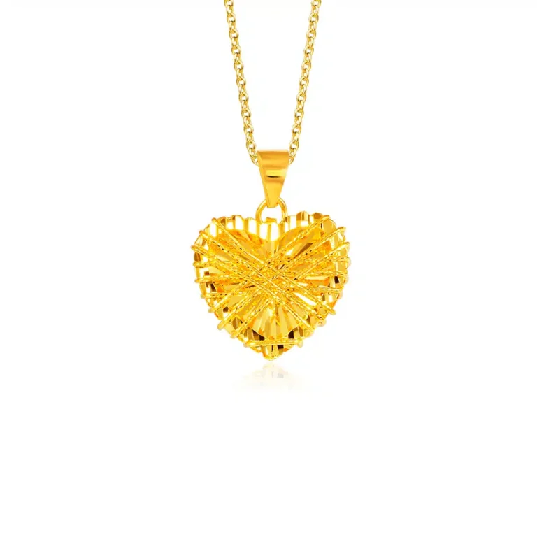 Wrapped up in You 999 Pure Gold Pendant