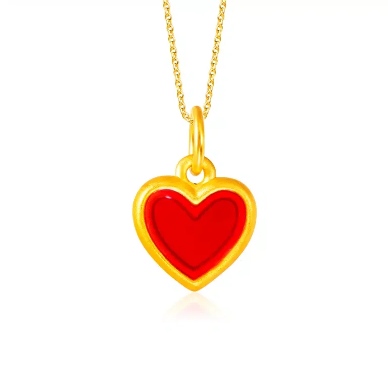 A Piece of my Heart 999 Pure Gold Pendant