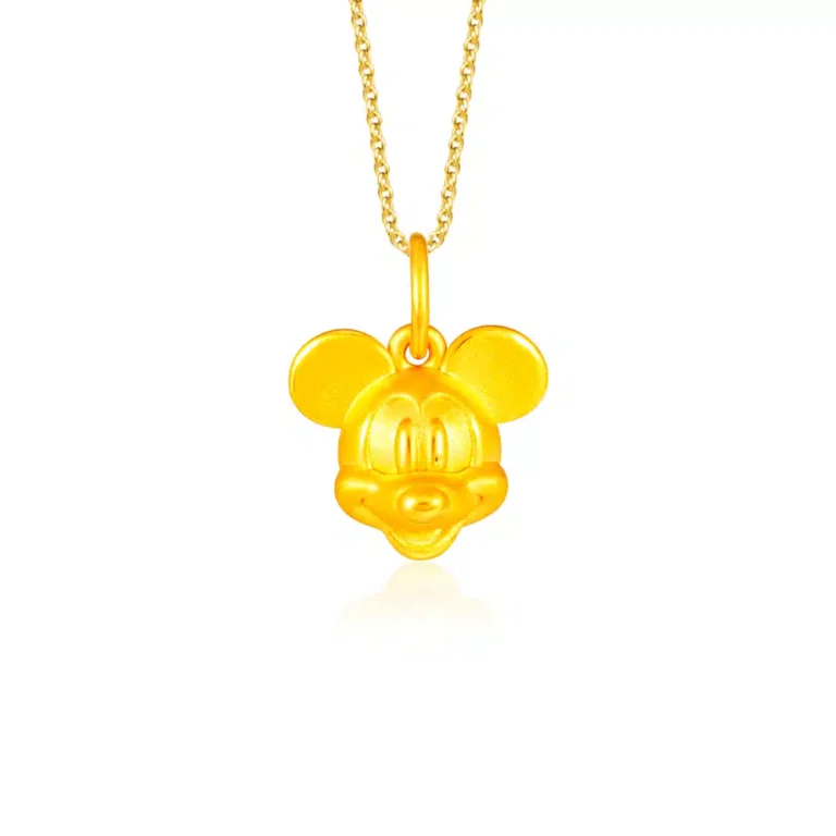 Face of Mickey 999 Pure Gold Pendant