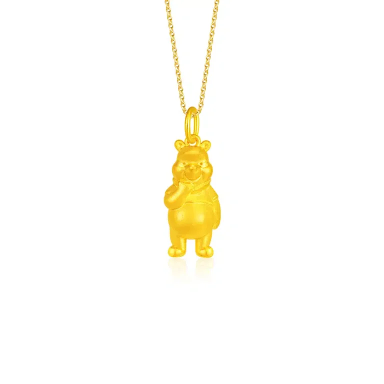A Handful of Honey 999 Pure Gold Winnie the Pooh Pendant