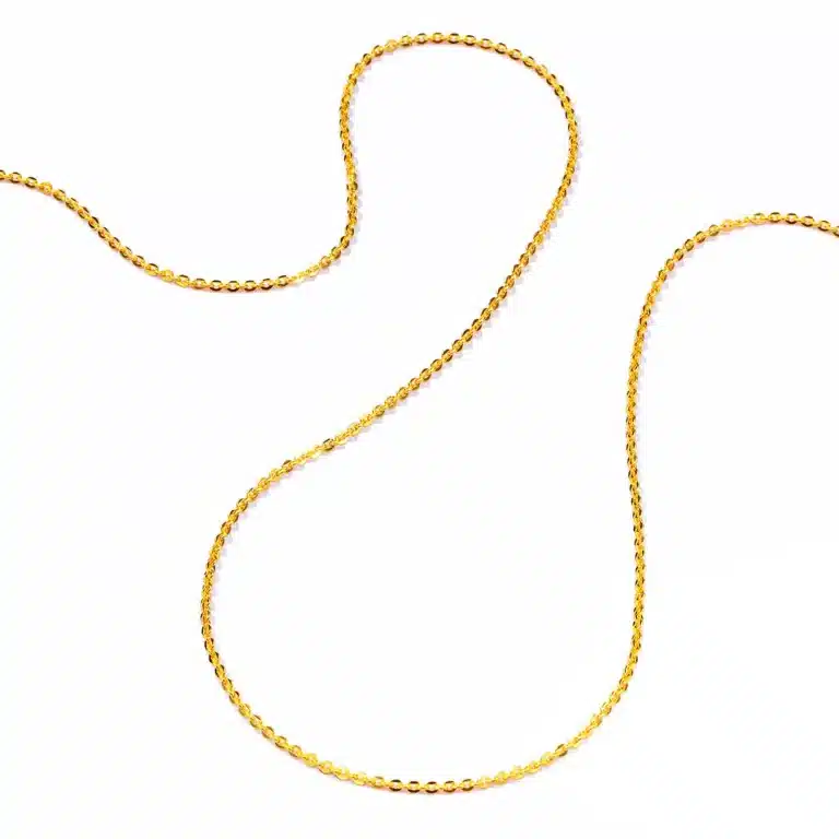 916 Yellow Gold Round Link Chain