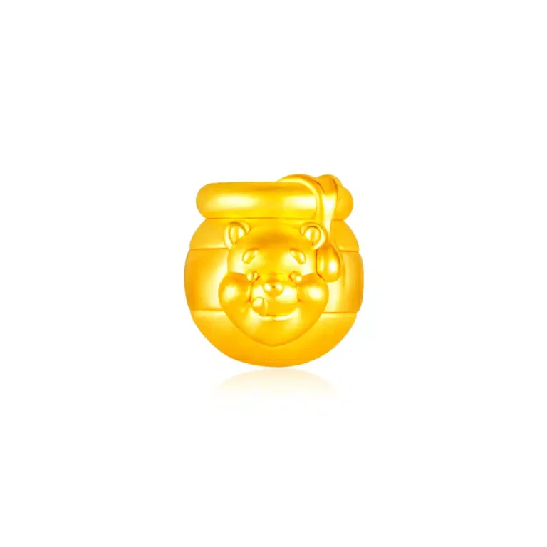 Head full of Honey 999 Pure Gold Winnie the Pooh Charm Bracelet