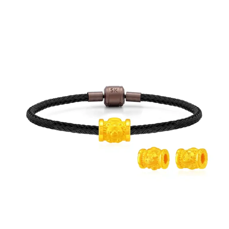 Lucky Zodiac 999 Pure Gold Bracelet Charm (Tiger Dog Horse)