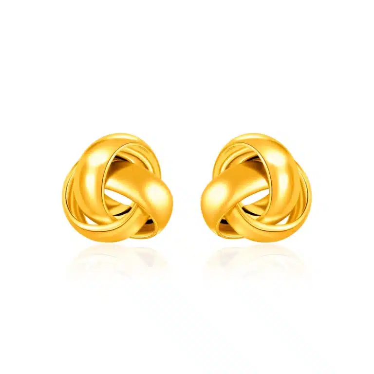 SK 916 Timeless Knot Affair Gold Earrings
