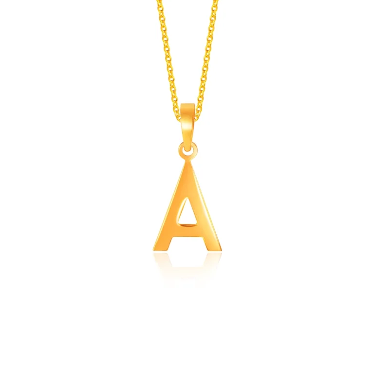 SK 916 Alphabet A-Z Gold Pendant