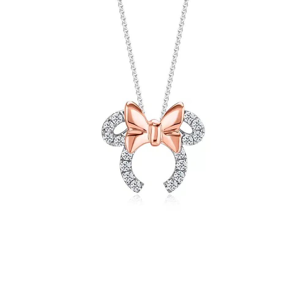 Disney - Necklace with Minnie Mouse, gold - Free delivery